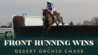 THREE BOLD FRONTRUNNING CHAMPIONS IN THE DESERT ORCHID CHASE [upl. by Kos]