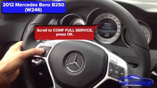 2012 Mercedes B250 Oil Light Reset  Service Light Reset [upl. by Aicnorev]