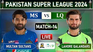 PSL LIVE  LAHORE QALANDARS vs MULTAN SULTANS MATCH 14 LIVE COMMETARY  LQ vs MS LIVE [upl. by Lounge267]