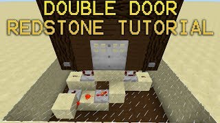 Minecraft  Nederlands Dubbele woodiron deur redstone Tutorial [upl. by Essilem825]