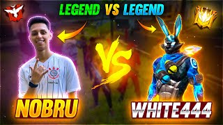 WHITE 444 VS NOBRU😱  THE UNDEFEATABLE PLAYER EVER  REACTION  GARENA FREE FIRE [upl. by Eerahs]