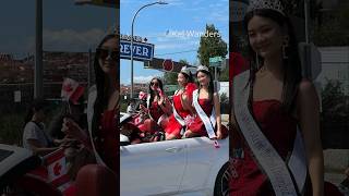 🇨🇦Canada Day ParadeMiss Vancouver Omikoshi canadadaycelebration [upl. by Htenek]