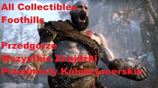 God of War All Collectibles Foothills Przedgórze Wszystkie Znajdźki Przedmioty Kolekcjonerskie [upl. by Cosma]