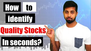 How to shortlist quality stocks in 2 minutes  Screener  English [upl. by Irakab27]