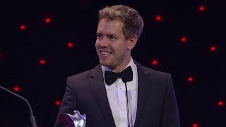 Sebastian Vettel  International Racing Driver of the Year  AUTOSPORT Awards 2013 [upl. by Lenssen]