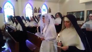 Sister Maria Goretti Novitiate Ceremony Mater Dei Convent [upl. by Shanly]