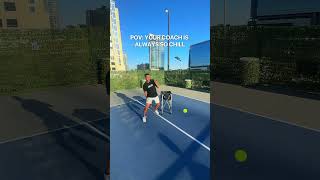 POV Coach is chill pickleball coach shorts humor [upl. by Anilyx11]