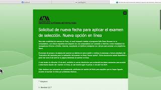 Aviso Importante Examen de Admisión Primera Vuelta UAM 2024 [upl. by Virendra]