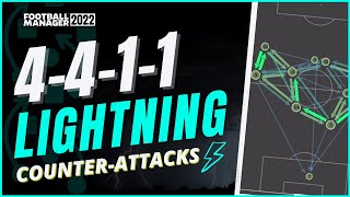 FM22 LIGHTNING 4411 ATTACKS  BEST Defensive FM22 Tactic  Football Manager 2022 [upl. by Martie]