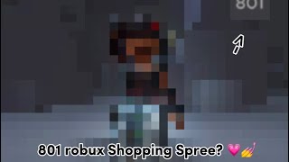 800 robux shopping spree on my new account [upl. by Ennairam]