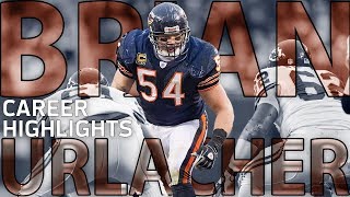 Brian Urlachers INCREDIBLE Career Highlights  NFL Legends Highlights [upl. by Ahsiekit]