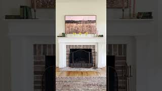 Springtime Fireplace Mantel Decor HGTVHandmade SpringDecor [upl. by Atinek]