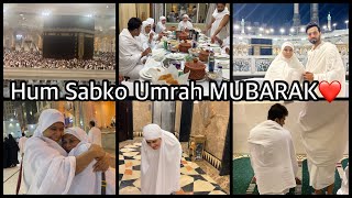 Mera pehla Umrah ALHUMDULILLAH UMRAH hogaya ALLAH Qabool kare AMEEN family ramadan [upl. by Hamrnand]