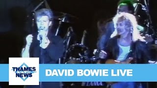 David Bowie Absolute Beginners Live Performance  Thames News Archive Footage [upl. by Ahseal503]