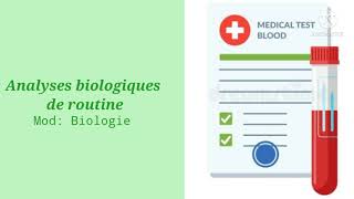 Biologie  Analyses biologiques de routine [upl. by Hogen]