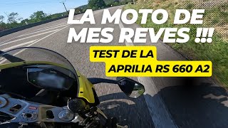 Test de la Aprilia RS 660 en A2 [upl. by Nwadrebma]