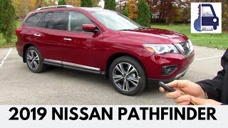 2019 Nissan Pathfinder Platinum 4x4 In Depth First Look Detailed Walk Around Review and Start Up [upl. by Assile]