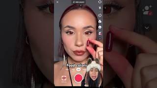 Buat cairan merah keluar dari mulut‼️ makeup makeuptutorial makeuphacks makeupartist [upl. by Gearalt]