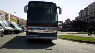 Setra S 417 HDH Nº 2685 de Alsa Saliendo de Avilés dirección Madrid [upl. by Adekahs931]