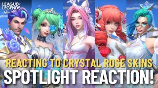 Reacting To The Crystal Rose 2023 Skin Spotlights  Wild Rift [upl. by Ynnos]