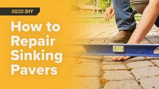 How to Repair Sinking Patio Pavers [upl. by Suzzy]