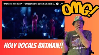 Wowzers \ PENTATONIX  Mary Did You Know LIVE \ Reaction [upl. by Ettenwahs]