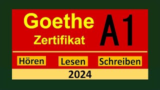 Start Deutsch A1 Hören Lesen und Schreiben modelltest 2024 mit Lösung am Ende  Vid  205 [upl. by Eenhpad]