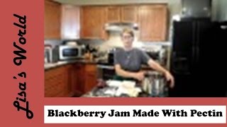 Canning Homemade Blackberry Jam Made With Pectin [upl. by Akinimod]