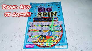 TRYING OUT BRAND NEW 5 THE BIG SPIN CALIFORNIA LOTTERY SCRATCHERS SCRATCH OFF [upl. by Tartaglia]