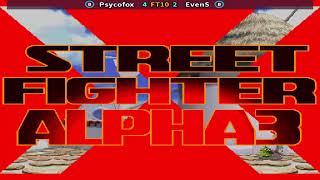 Street Fighter Alpha 3 Psycofox Vs EvenS  Play Date 31 Aug 24 [upl. by Niall]