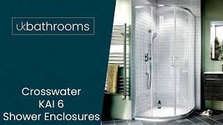 KAI 6 Shower Enclosures by Crosswater [upl. by Anaizit]