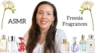 ASMR  My Freesia Perfume Collection  Glass Tapping amp Whispering [upl. by Lorollas]