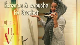 TUTO I ECHARPE à CAPUCHE EN CROCHET I Tracy M Crochet [upl. by Nezam]