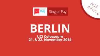 Mit Sing or Pay zum Kinogutschein UCI Colosseum in Berlin [upl. by Gipps]