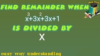 Find Remainder when x33x23x1 is Divided by x [upl. by Lramaj]