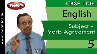 Subject  Verb Agreement5  EnglishWork Book  CBSE Class 10 [upl. by Rakel]