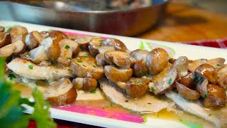 NON SOLO SCALOPPINE AI FUNGHI la ricetta delle scaloppine ai funghi classica E LE SUE VARIANTI [upl. by Adnalor]