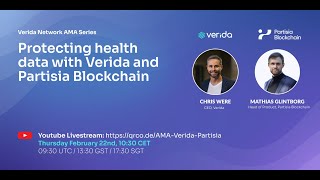 Verida Network x Partisia Blockchain AMA  Protecting health data amp patient privacy [upl. by Enaols]