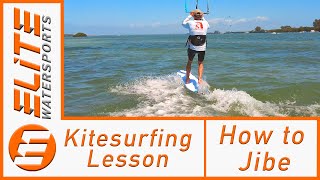 Kitesurfing Lesson  How to Jibe Or Gybe [upl. by Ruscio653]