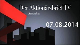 11082014  Schnelltest Der Aktionärsbrief [upl. by Nosdivad]