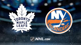 Marner Matthews power Leafs past Islanders 54 [upl. by Murdocca]