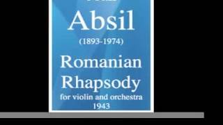 Jean Absil 18931974  Romanian Rhapsody for violin and orchestra 1943 [upl. by Eneirda]