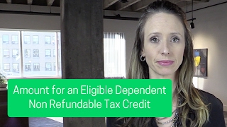 Amount for an Eligible Dependent Non Refundable Tax Credit [upl. by Anita449]