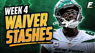 10 Players to Stash Ahead of Week 4  Waiver Wire Pickups 2022 Fantasy Football [upl. by Ahsatin]