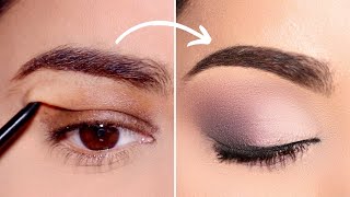 Heres How To Do the DISAPPEARING eyeliner technique on Hooded Downturned Aging Eyes [upl. by Annonyw]