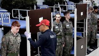 British Students join Korean Navy Boot Camp Day 1 [upl. by Tanhya808]