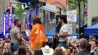 Dan  Shay singing Tequila in the rain at the Today Show Concert Series in NY [upl. by Brocklin]