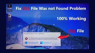 How To Fix Dll Missing Problem  Without Any Software  DLL file missing windows 10 [upl. by Peednam]