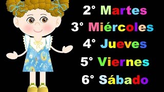 LOS DÍAS DE LA SEMANA EN ESPAÑOL E INGLÉS  VIDEOS PARA NIÑOS  MATERIAL DIDÁCTICO [upl. by Cirnek]