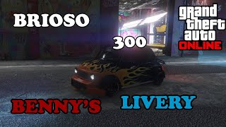 GTA5 ONLINE  BRIOSO 300  BENNYS CUSTOM FLAME LIVERY [upl. by Aselehc]